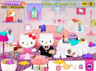 Hello Kitty Wedding Party Cleaning
